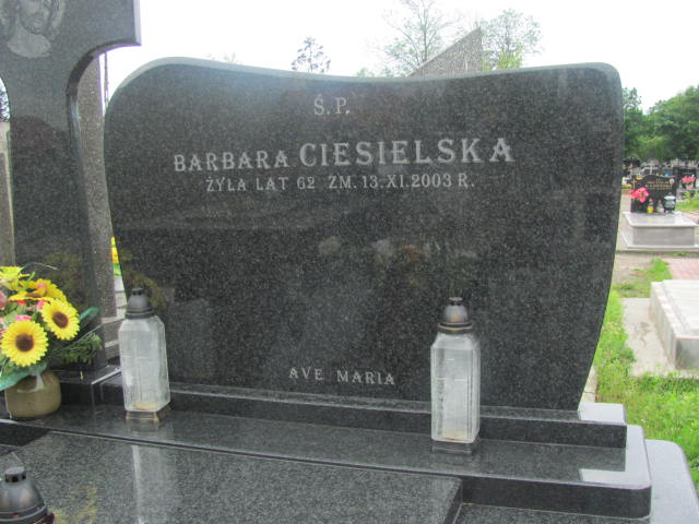 Barbara Ciesielska 1941 Pułtusk św. Mateusza - Grobonet - Wyszukiwarka osób pochowanych