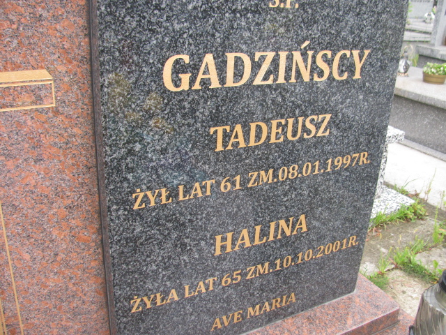 Tadeusz Gadziński 1936 Pułtusk św. Mateusza - Grobonet - Wyszukiwarka osób pochowanych