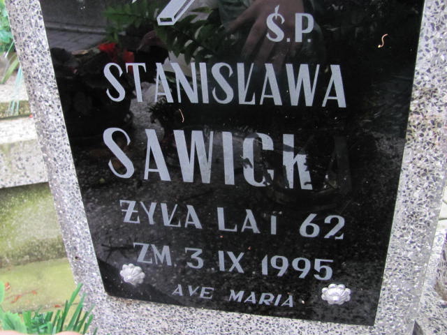 Hanna Sawicka 1953 Pułtusk św. Mateusza - Grobonet - Wyszukiwarka osób pochowanych
