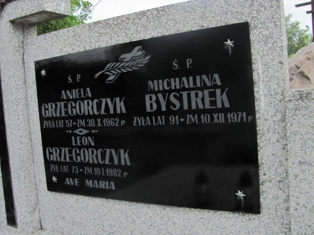 Aniela Grzegorczyk 1905 Pułtusk św. Mateusza - Grobonet - Wyszukiwarka osób pochowanych