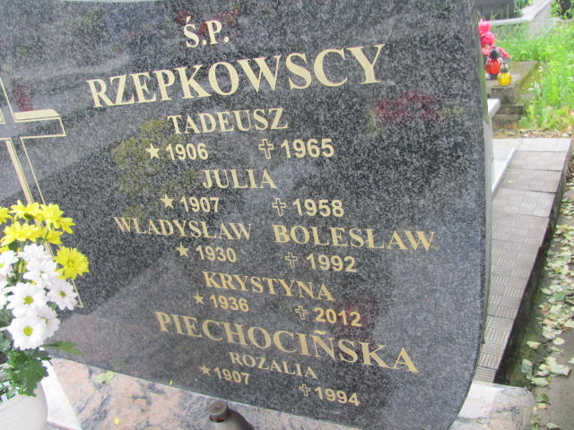 Władysław Bolesław Rzepkowski 1930 Pułtusk św. Mateusza - Grobonet - Wyszukiwarka osób pochowanych