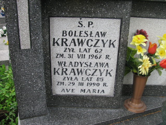 Bolesław Krawczyk 1905 Pułtusk św. Mateusza - Grobonet - Wyszukiwarka osób pochowanych