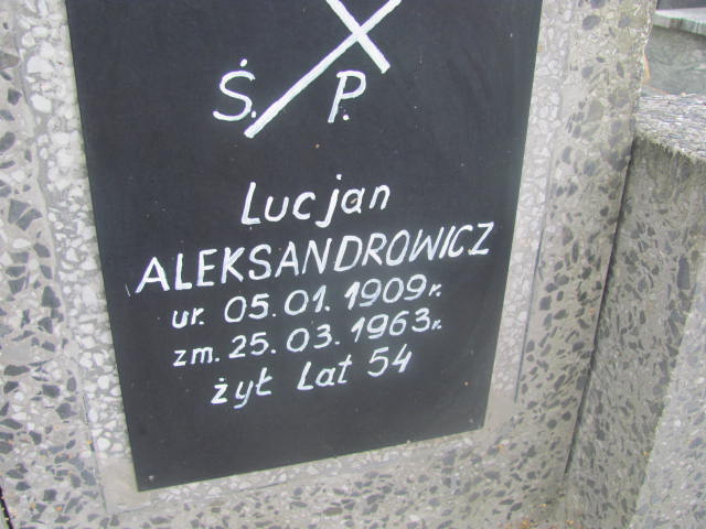 Lucjan Aleksandrowicz 1909 Pułtusk św. Mateusza - Grobonet - Wyszukiwarka osób pochowanych