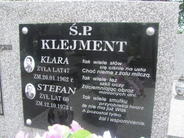 Klara Klejment 1915 Pułtusk św. Mateusza - Grobonet - Wyszukiwarka osób pochowanych