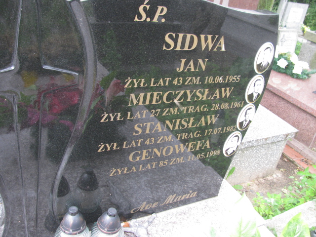 Stanisław Sidwa 1939 Pułtusk św. Mateusza - Grobonet - Wyszukiwarka osób pochowanych