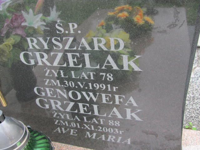 Ryszard Grzelak 1913 Pułtusk św. Mateusza - Grobonet - Wyszukiwarka osób pochowanych