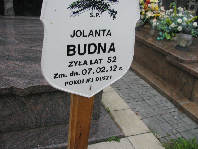 Jolanta Budna 1959 Pułtusk św. Mateusza - Grobonet - Wyszukiwarka osób pochowanych