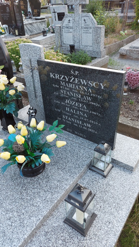 Marianna Krzyżewska 1887 Pułtusk św. Mateusza - Grobonet - Wyszukiwarka osób pochowanych