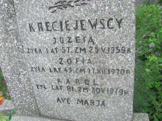 Karol Kręciejewski 1898 Pułtusk św. Mateusza - Grobonet - Wyszukiwarka osób pochowanych