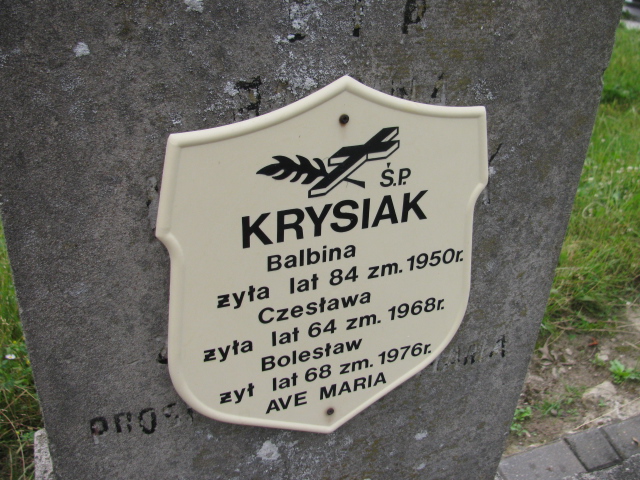 Bolesław Krysiak 1908 Pułtusk św. Mateusza - Grobonet - Wyszukiwarka osób pochowanych