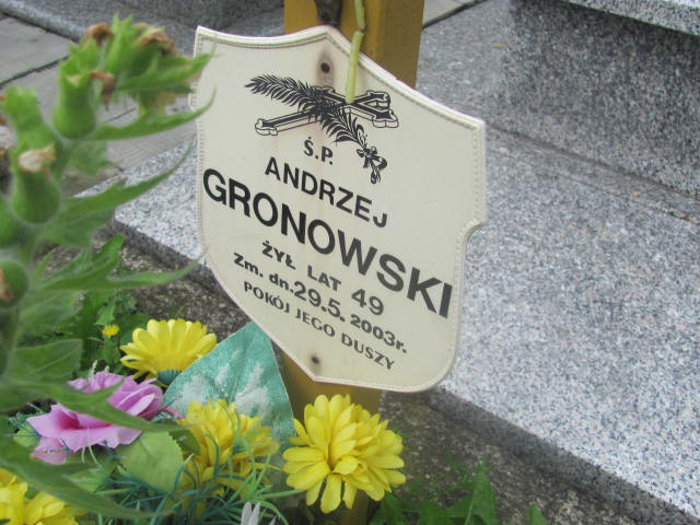 Grób Andrzej Marian Gronowski